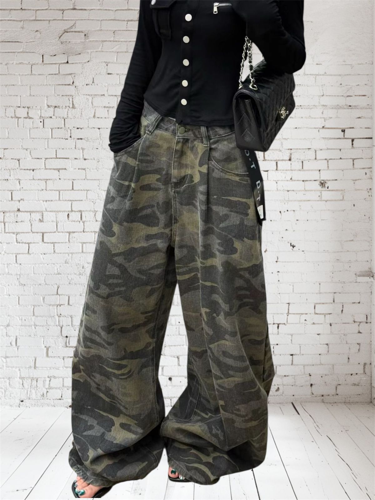 HGH12 Camo Baggy Pants