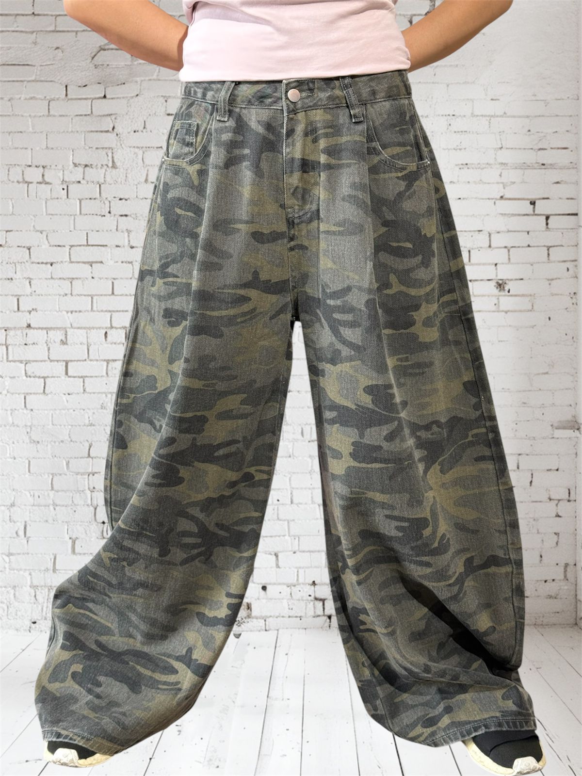 HGH12 Camo Baggy Pants