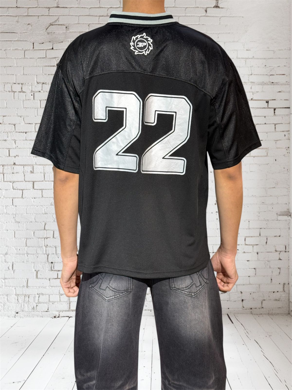 HGT152 Boxy Crop Jersey Shirt