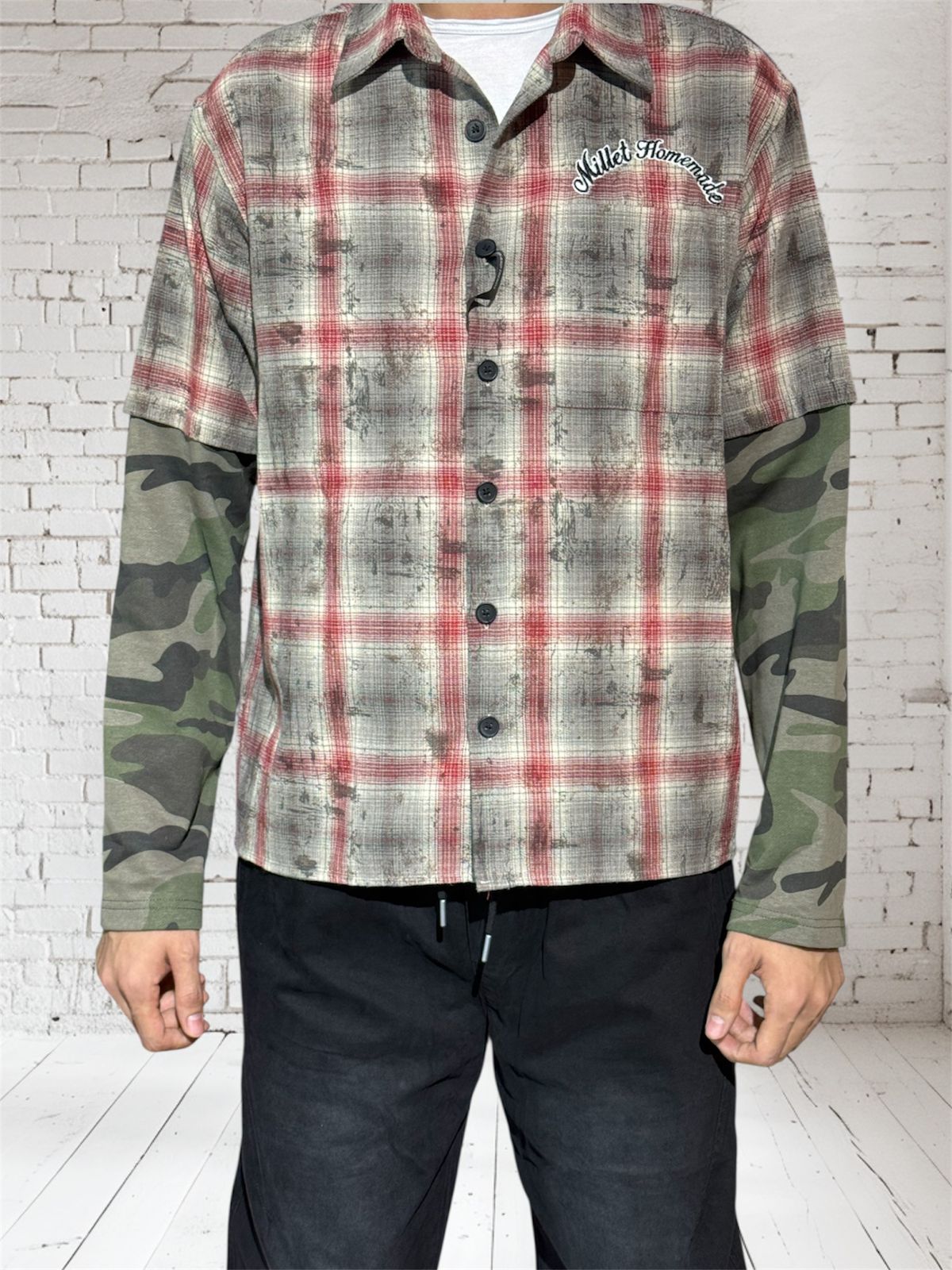 HGW151 Oversize Flannel Shirt