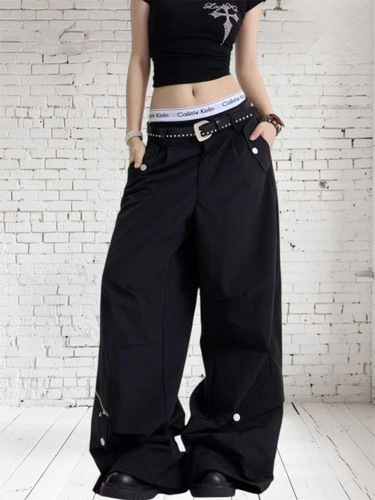 HG20008 Baggy Black Pant