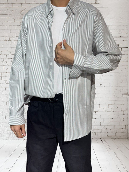 HG2522 Oversize Polo Stripe Longsleeve