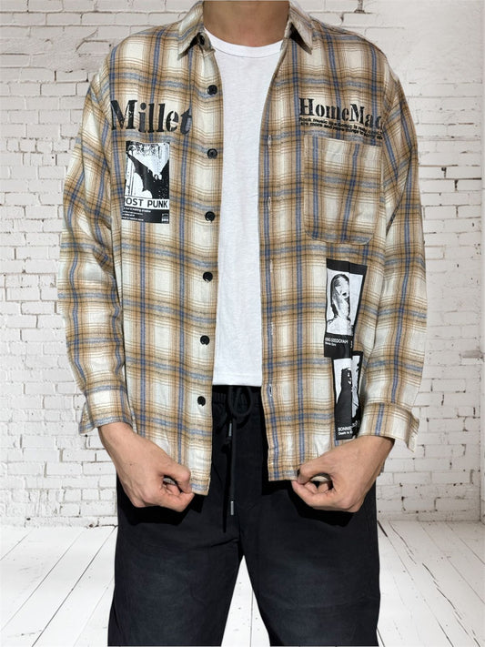 HGC2409 Oversize Flannel Shirt
