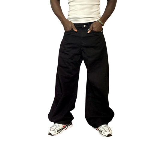 HGL9001 Baggy Long Jeans Black