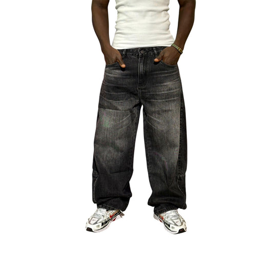 HG302 Baggy Jeans Black