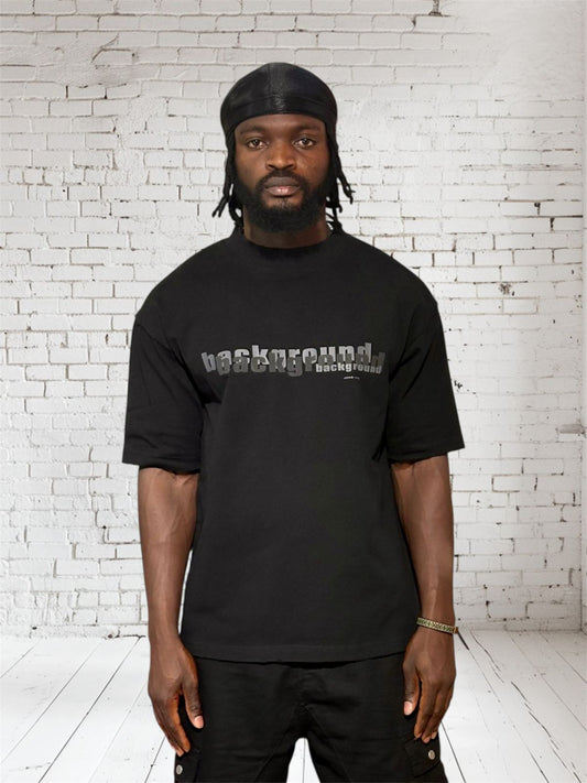 HGN0549 Background T-shirt Black