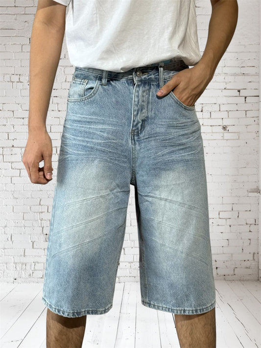 HGQF709 Denim Bermuda Blue short