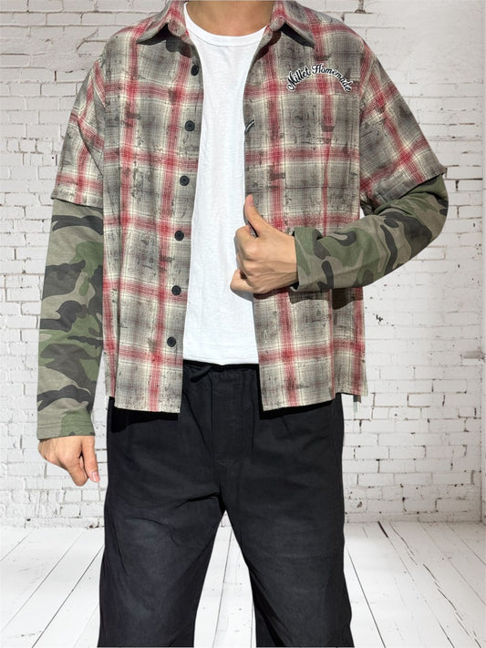 HGW151 Oversize Flannel Shirt