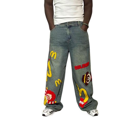HGhy225 Baggy Long Jean Mcdonald